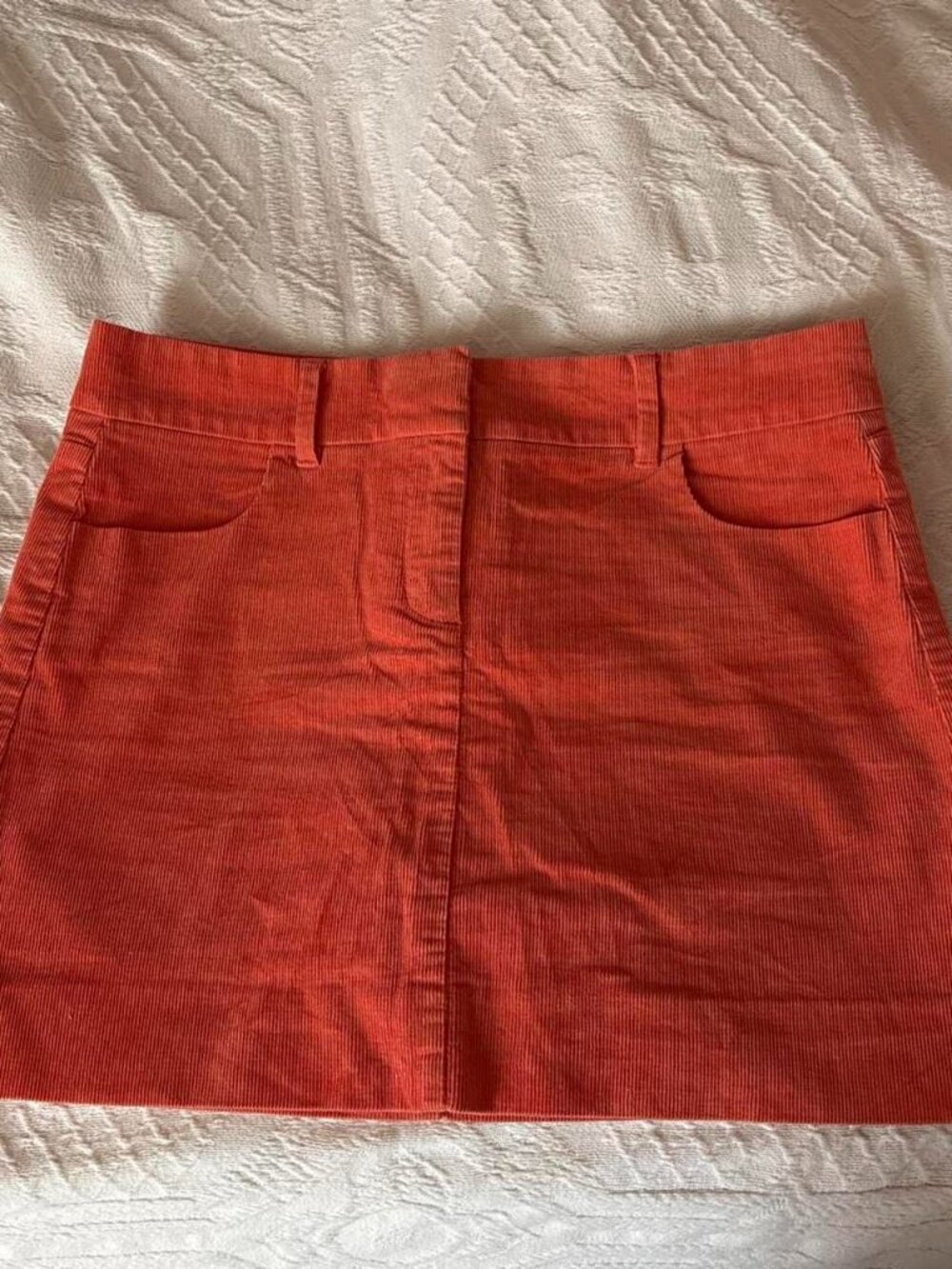 J.Crew coral mini skirt